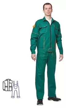 Спец.одежда летняя костюм мужской л06-кпк зел. (Р.60-62) 182-188