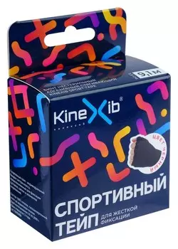 Спортивный тейп Kinexib, 3,8 см х 9,1 м, чёрный