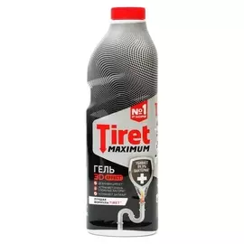 Средство дезинфицирующее «Tiret», для канализационных труб, гель, 850 мл