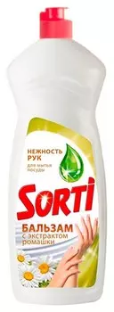 Средство для мытья посуды Sorti бальзам ромашка, 900 мл