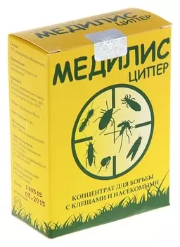 Средство для обработки территорий от клещей и насекомых "Медилис ципер", 2х50 мл