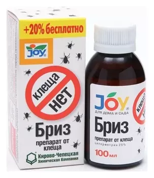 Средство от клещей "Бриз", флакон, 100 мл