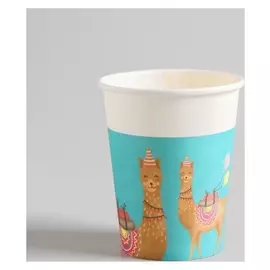 Стакан бумажный «Лама», набор 8 шт., 200 мл