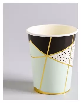 Стакан бумажный «Мятная роскошь», набор 6 шт., 250 мл