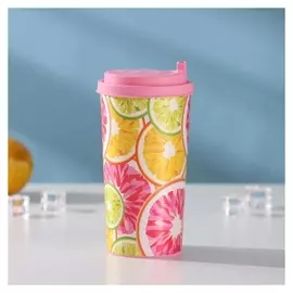 Стакан для кофе с крышкой «Цитрус», 470 мл