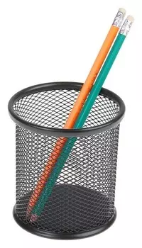 Стакан для ручек, чёрная сетка