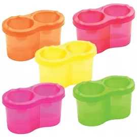 Стакан-непроливайка Creative двойной тонированный, прозрачный