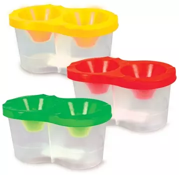 Стакан-непроливайка двойной, тонированный прозрачный