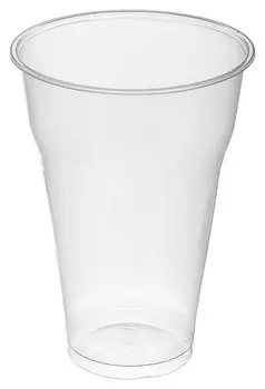 Стакан одноразовый 400 мл. прозрачный ПЭТ 50шт/уп., 20уп/кор