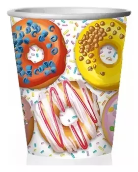 Стаканы бумажные Пончики