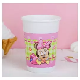 Стаканы пластиковые «Малышка минни», 200 мл, набор 8 шт.