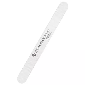 Staleks, пилка прямая минеральная для ногтей Smart 80/100 грит, 5 шт.