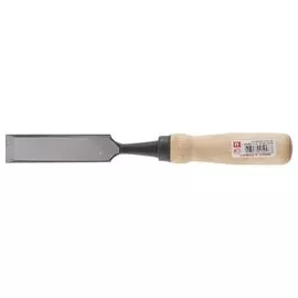 Стамеска плоская, 25 мм, деревянная рукоятка "Арефино" россия