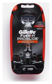 Станок бритвенный Gillette Fusion Proglide Power Silver F1 1 кассета