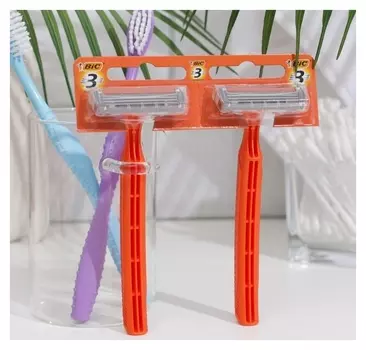 Станок бритвенный одноразовый BIC 3 для чувствительной кожи, 24 шт.