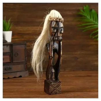 Статуэтка "Абориген Нур" дерево 6х6х35 см