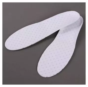 Стельки для обуви, универсальный размер, дышащие, пара, цвет белый