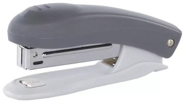 Степлер №10 Brauberg "Original", до 12 листов, с антистеплером, серый