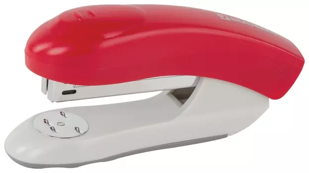 Степлер №24/6, 26/6 Brauberg "Original", до 25 листов, красный, 227770