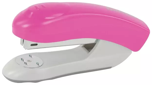 Степлер №24/6, 26/6 Brauberg "Original", до 25 листов, розовый, 227773