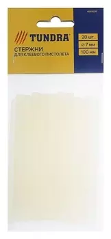 Стержни клеевые Tundra, 7 х 100 мм, 20 шт.