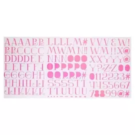 Стикеры-алфавит Sticko "Pink" 148 шт