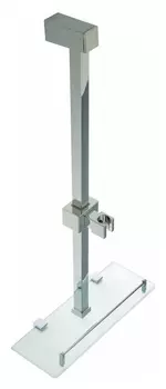 Стойка душевая Accoona A405, со стеклянной полочкой, хром