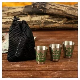 Стопки "Настоящий мужчина", 3 шт