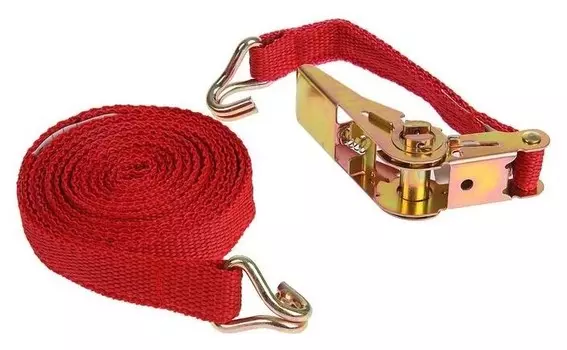 Стяжка груза с механизмом 110 мм, ширина ленты 25 мм, нагрузка 200/400 кг, длина 4 м