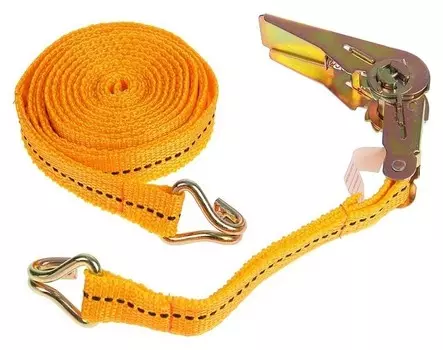 Стяжка груза с механизмом 110 мм, ширина ленты 25 мм, нагрузка 400/800 кг, длина 4 м