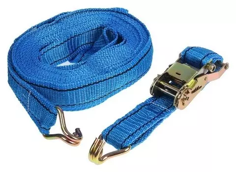 Стяжка груза с механизмом 130 мм, ширина ленты 38 мм, нагрузка 2000/4000 кг, длина 12 м