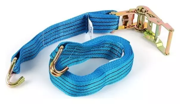 Стяжка груза с механизмом 130 мм, ширина ленты 38 мм, нагрузка 2000/4000 кг, длина 4 м