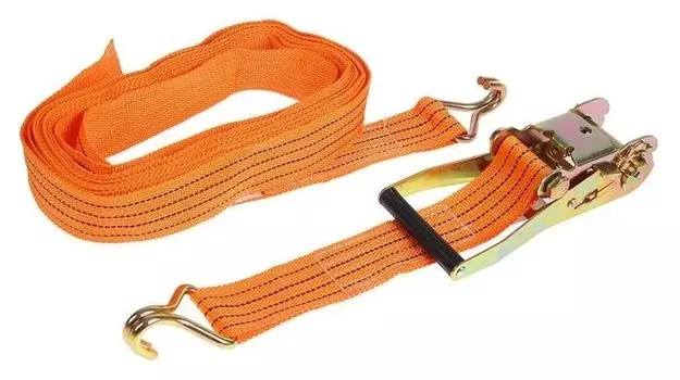 Стяжка груза с механизмом 230 мм, ширина ленты 50 мм, нагрузка 2500/5000 кг, длина 8 м