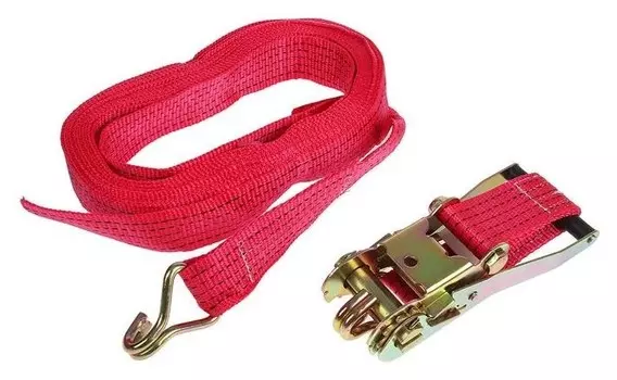 Стяжка груза с механизмом 230 мм, ширина ленты 50 мм, нагрузка 5000/10000 кг, длина 10 м