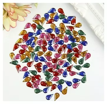 Стразы для творчества "Капля", 6х10 мм, 30 грамм