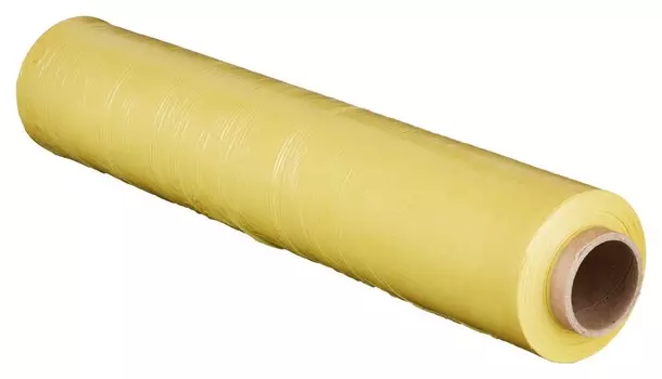 Стрейч-пленка для ручн.упак 180% 20 мкм 50 смx217м желтая 2кг нетто