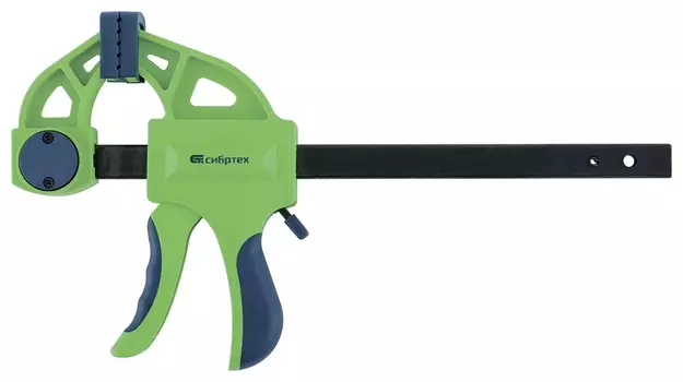 Струбцина F-образная, быстрозажимная, 300 х 70 х 540 мм, пластиковый корпус, фиксатор, двухкомпонентная рукоятка