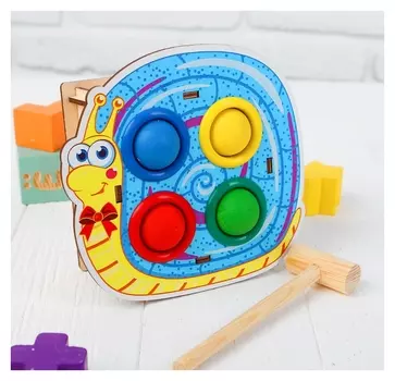 Стучалка-сортер «Улитка», с молотком