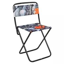 Стул складной походный пс2/4 с камнями и кленовыми листьями