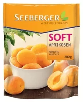 Сухофрукты Seeberger мягкие абрикосы, 200г