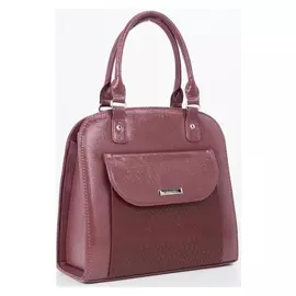 Сумка деловая, отдел на молнии, 2 наружных кармана, цвет бордовый