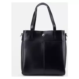 Сумка деловая, отдел на молнии, 2 отдела на клапанах, длинный ремень, цвет чёрный