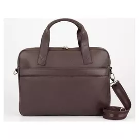 Сумка деловая, отдел на молнии, наружный карман, регулируемый ремень, цвет коричневый
