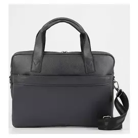 Сумка деловая, отдел на молнии, наружный карман, регулируемый ремень, цвет тёмно-синий