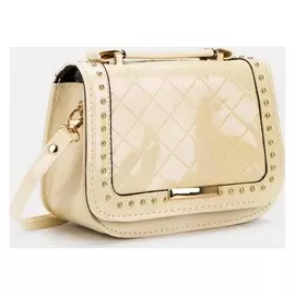 Сумка детская, отдел на клапане, длинный ремень, цвет бежевый