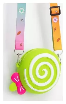 Сумка детская, отдел на молнии, регулируемый ремень, цвет зелёный