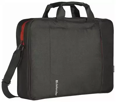 Сумка для ноутбука Defender Geek 15,6", полиэстер, черная с карманом
