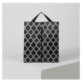 Сумка для обуви, отдел на молнии, цвет чёрный