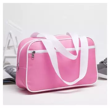 Сумка для обуви розовый/белый