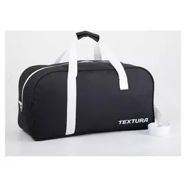 Сумка дорожная, отдел на молнии, длинный ремень, цвет чёрный